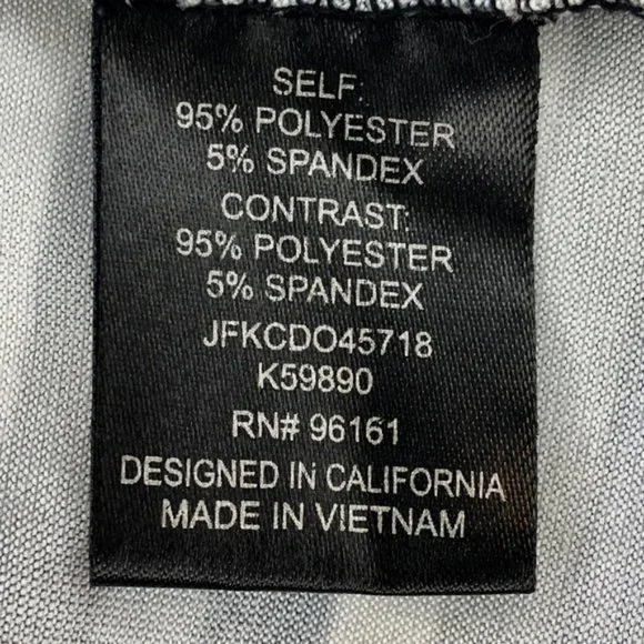 BeBop Black and Gray Striped Mini Apron Dress - Picture 9 of 10